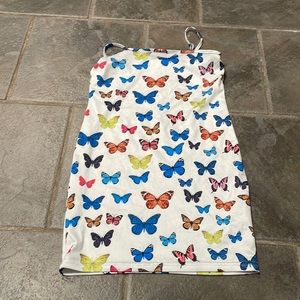 Tight fitting butterfly dress